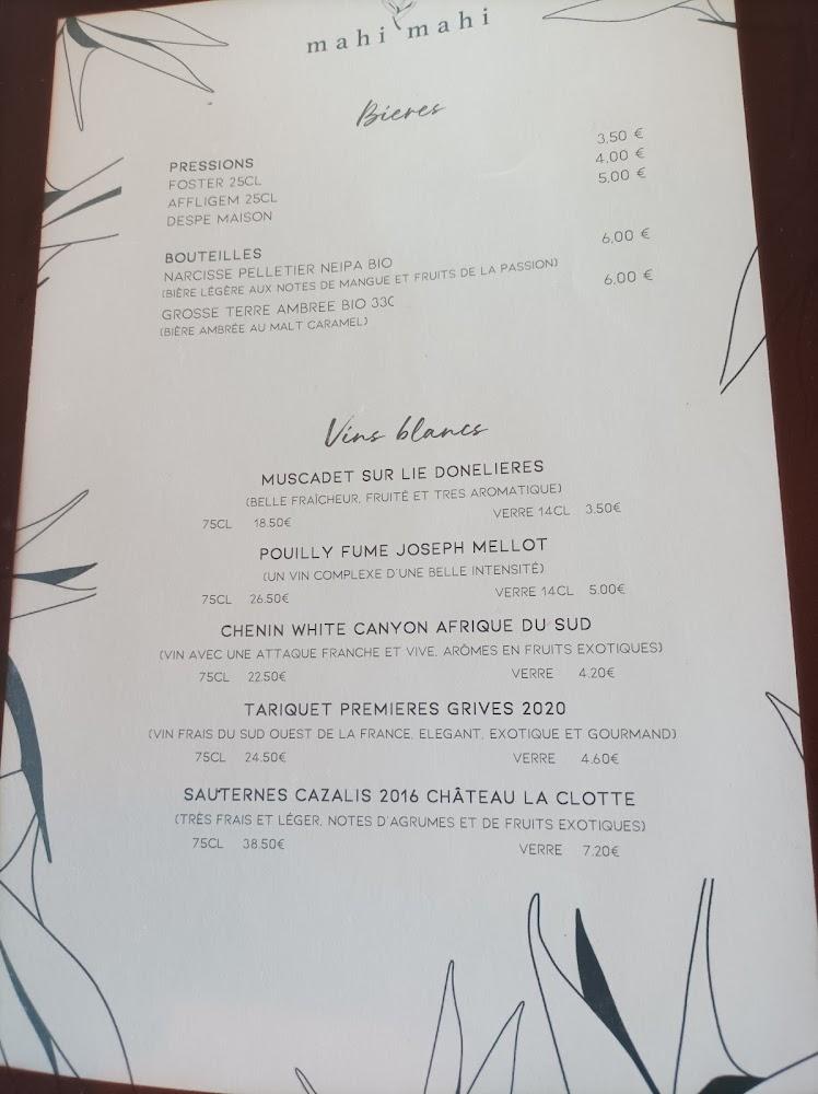 MAHI MAHI - Menu Image 2